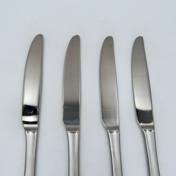 Oneida Stainless Flatware Mercer New French Dinner Knife Satin Frosted 18/0 S/4 - Picture 6 of 10